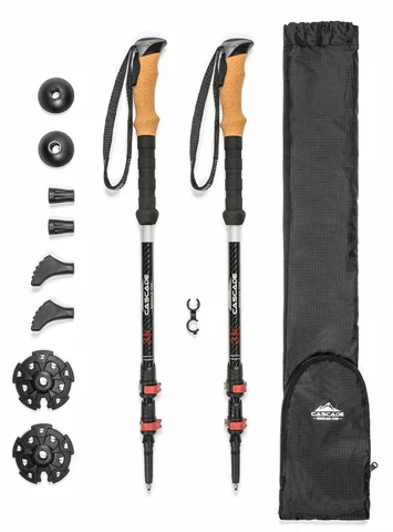 Cascade Mountain Tech Carbon Fiber Trekking Poles