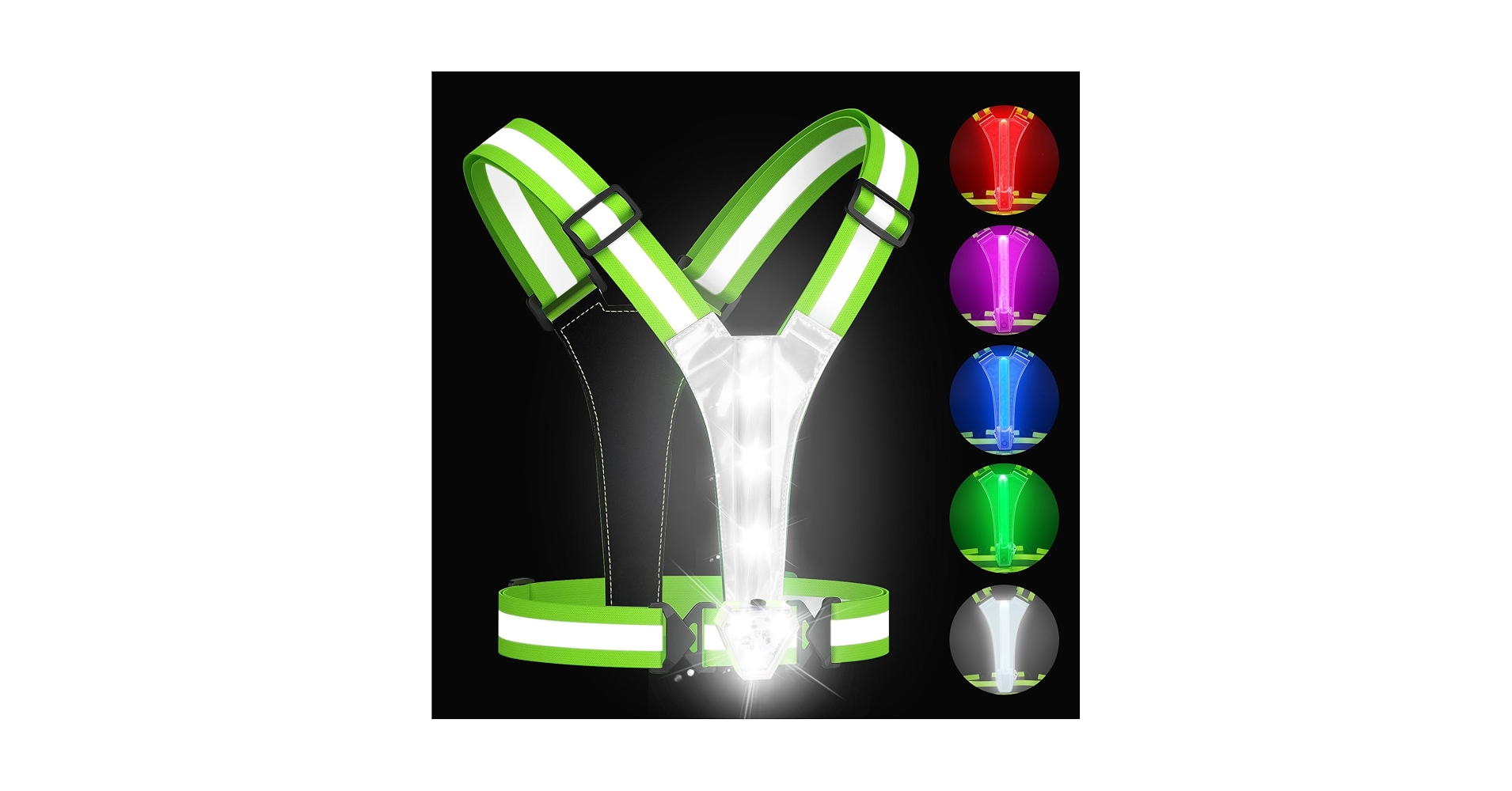 Zacro LED Reflective Running Vest